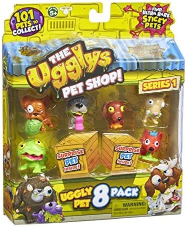 Ugglys Pet Shop Figurines (Pack of 8, Styles Vary)) by Ugglys Pet Shop