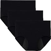 INNERSY Period Underwear for Women High Waisted Leak-Proof Postpartum Menstrual Panties 3-Pack