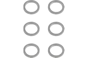 Tendparts 6PCS 90430-14M09-00 Oil Drain Plug Gasket, 90430-14228-00 Crush Washer Seal Ring Compatible with Yamaha Outboard F1