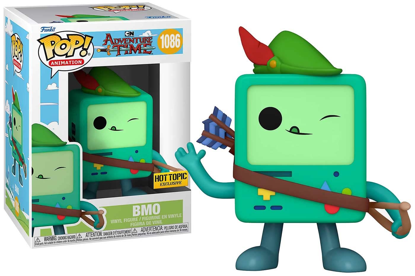 Funko POP! Animation: At - BMO With Bow - Adventure Time - Collectable Vinyl Figure - Gift Idea - Official Merchandise - Toys for Kids & Adults - TV Fans - Model Figure for Collectors and Display