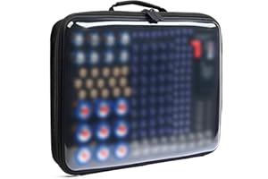 Luxtude Battery Organizer Storage Case,Clear Battery Storage Organizer with Tester, Batteries Cases Organizers, Batteries Cad