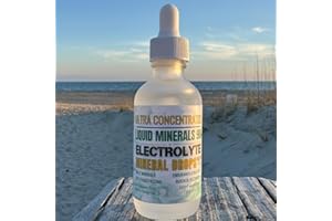 82 MINERALS SEA SALT Baja Liquid Electrolytes | Ultra-Concentrated Drops (2 oz) -Natural Organic Non GMO | 100 Servings- Keto Vegan Paleo GLP 1- BAHA Minerals w- Magnesium Potassium (2oz Glass Dropper)