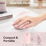 TECKNET Silent Wireless Mouse 3200 DPI 5 DPI Levels 10m USB Receiver view 2