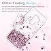 LeYi Compatible with Samsung Galaxy S9 Plus Case (Not Fit S9) with 3D PET Screen Protector[2PCS] for Girls Women, Glitter Clear Phone Case for Samsung S9+ S9 Plus, Rose Gold
