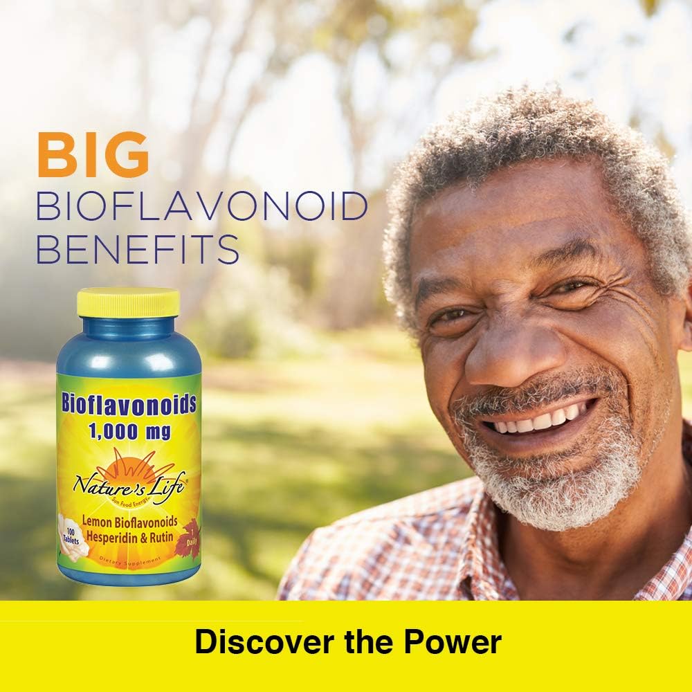 Nature’s Life Lemon Bioflavonoids 1000 | Flavonoid Antioxidant Complex with Hesperidin and Rutin | 100 Tabs, 100 Serv: Health & Personal Care