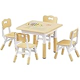 Brelley Kids Table and 4 Chairs Set, Height