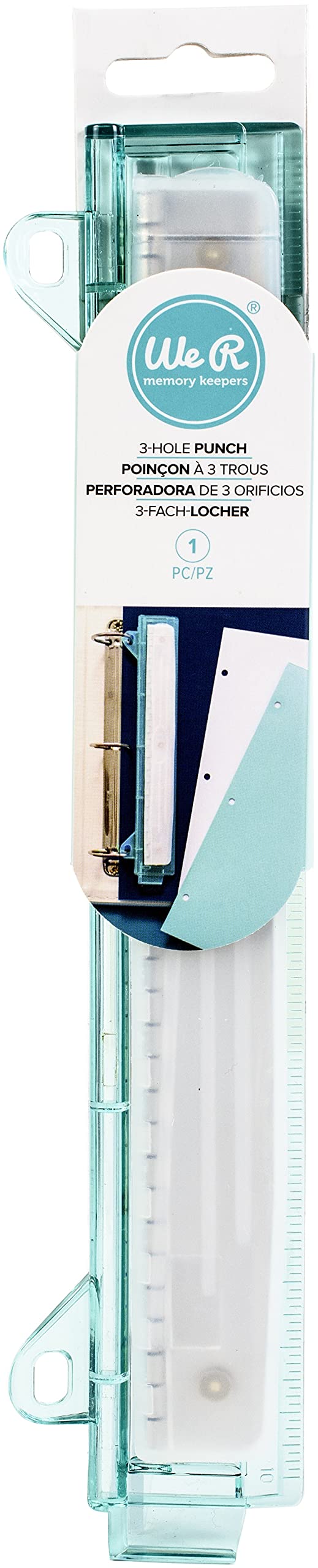 We R Memory Keepers 3 Hole Punch WE R, Green