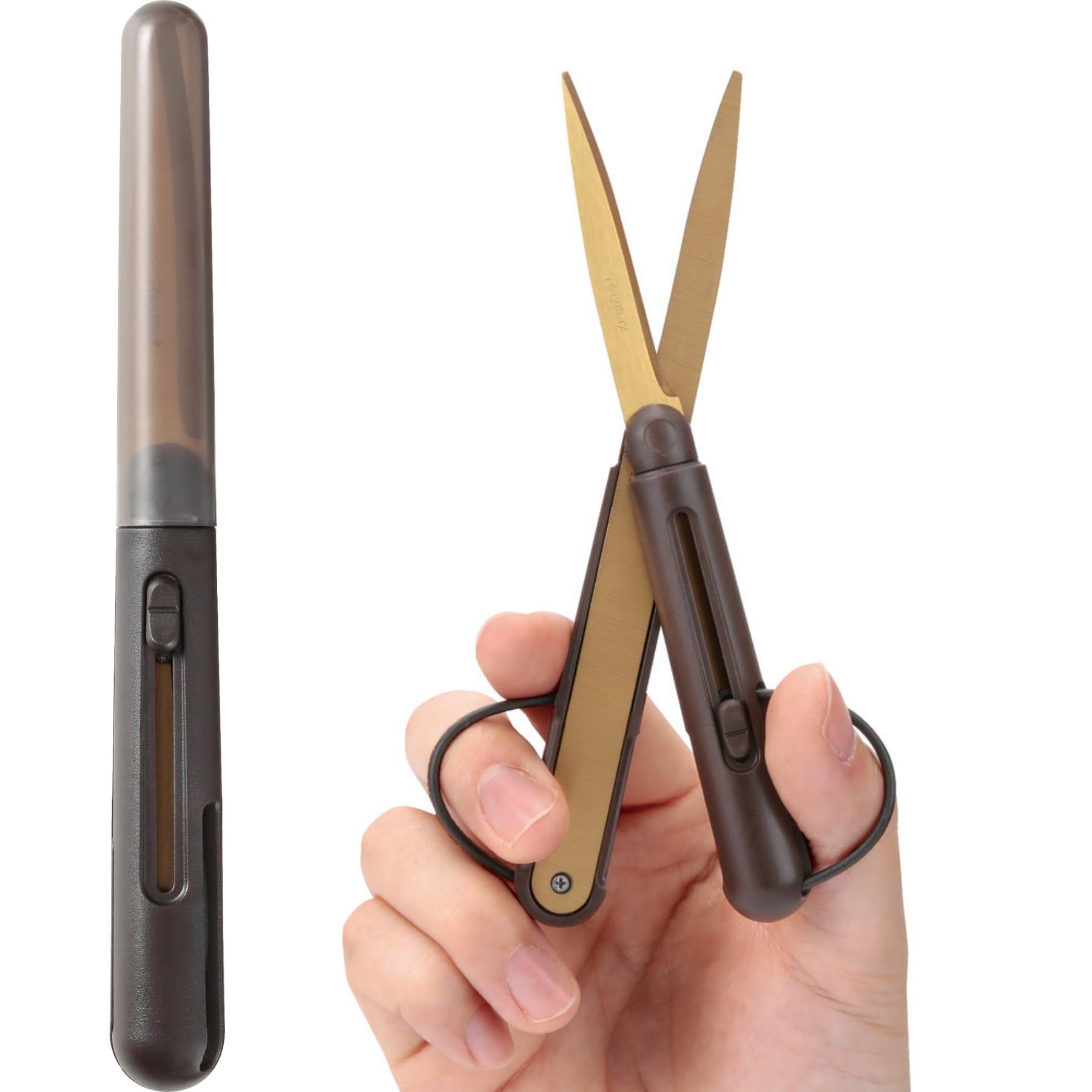 レイメイ藤井 ハサミ はさみ ペンカット コンパクト 携帯ハサミ プレミアム チタンコート SH1003商品画像