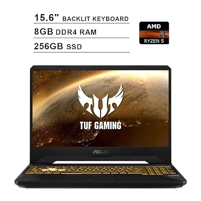2019 Newest ASUS TUF 15.6 Inch FHD 1080p Gaming Laptop AMD 4-Core Ryzen 5 3550H up to 3.7GHz, 8GB DDR4 RAM, 256GB SSD, NVIDIA GeForce GTX 1050,