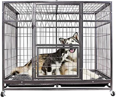 Lilis 犬用ケージ 小 中 大型犬ケージ Cathrow ロットワイラー 道後 フォックスハウンド ゴールデンレトリバー スリーサイズ 25 60キロペット犬 すべての金属材料 丈夫で耐久性のあります Color Black Size 113 72 96cm Cznelb Ru