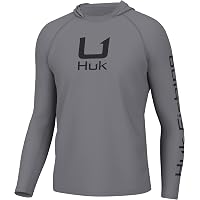 HUK Chemise de pêche à manches longues Pursuit pour homme, protection