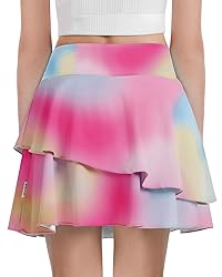 Soneven Girl's Skorts Tennis Skirts with Shorts