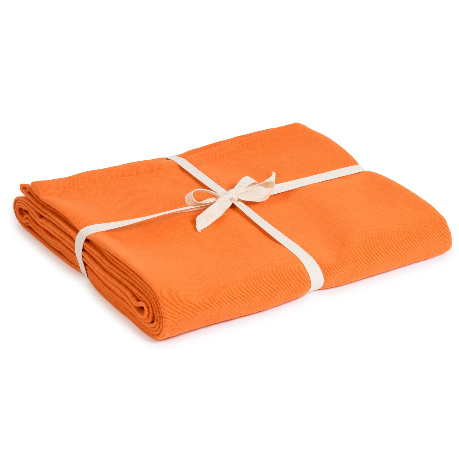 Yoga Studio Organic Cotton Yoga Blanket (Saffron)