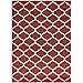 Machine Washable Moroccan Trellis Design Jute Back 5x7 Modern Indoor Area Rug for Living Room, Bedroom, Dining Room, Office, 5'3