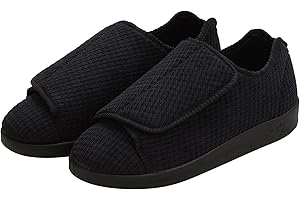 Silverts Men's Double-Extra Wide Slip-Resistant Slippers for Diabetics - Footwear for Seniors