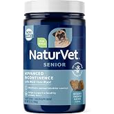 NaturVet Senior Advanced Incontinence Dog Supplement - 60 Ct | Support Dog&rsquo;s Bladder Control, Normal Urination, Includes Synergistic Blend of Botanicals, Soft Chews