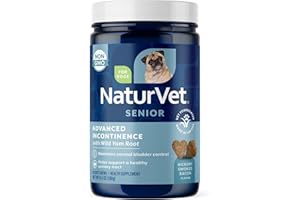 NaturVet Senior Advanced Incontinence Plus Wild Yam Root for Dogs 60 Soft Chews