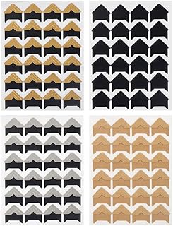 ewtshop® 240 Fotoecken im Set, selbstklebend, 5 Farben, Fotoklebeecken für DIY-Projekte, Fotoalben oder Erinnerungsbuch