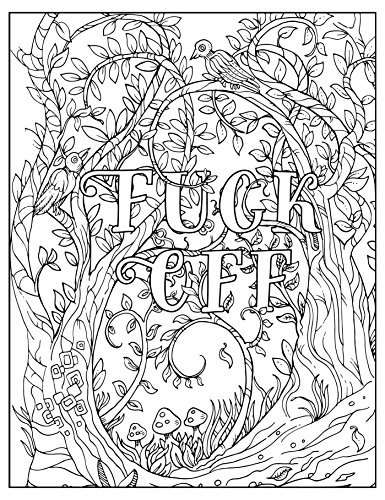 Fuck Off, I'm Coloring: Unwind with 50 Obnoxiously Fun Swear Word Coloring Pages (Funny Activity Book, Adult Coloring Books, Curse Words, Swear Humor, Profanity Activity, Funny Gift Book) - Thumbnail 2