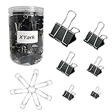 XYark 140 PCS Binder Clips Paper Clamp - [50 Bonus
