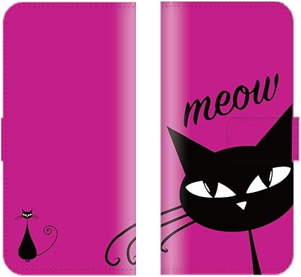Amazon Urbano V04 Kyv45 対応 スマホケース 全機種対応 手帳型 猫 ネコ キャット Cat イラスト ネコちゃん かわいい 動物 シンプル カラフル スマートフォン ケース 家電 カメラ オンライン通販