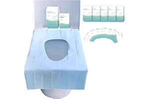 Toilet Seat Covers Disposable 50Pcs, Portable Toilet Seat Cover, Ecological Antibacterial Universal Potty Shields, Biodegrada