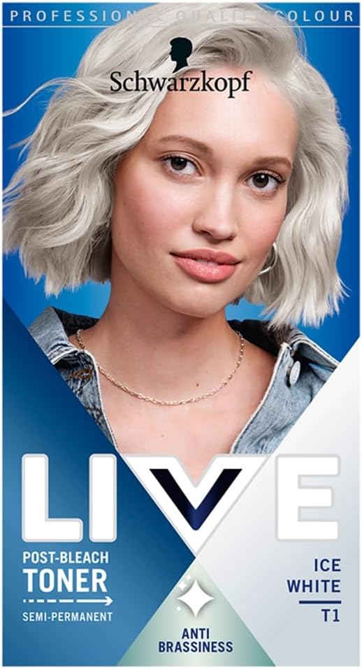 LIVE Schwarzkopf Ice White Post-Bleach Toner 60ml 60ml 60ml