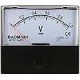 Baomain Voltmeter DH-670 DC 0-1V Rectangular Class 2.0 Analog Panel Volt Voltage Meter