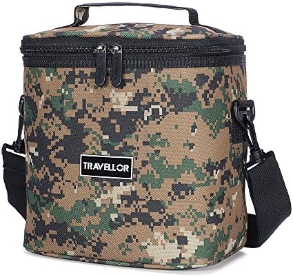 Insulated Lunch Bag/meal bag: Travellors Lunch Tote Bag Box Cooler Bag,cooler Lunch Box For Work, Men ,Women,kid In work or outdoor picnic / BBQ 8.0Lx5.7Wx8.5H [unisex lunch bag] (camo)