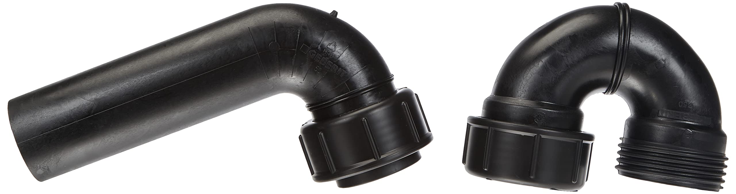 Geberit - Odour Trap Made of PE, dn 50/50 Input from Above, Horizontal Output, 152 039 161