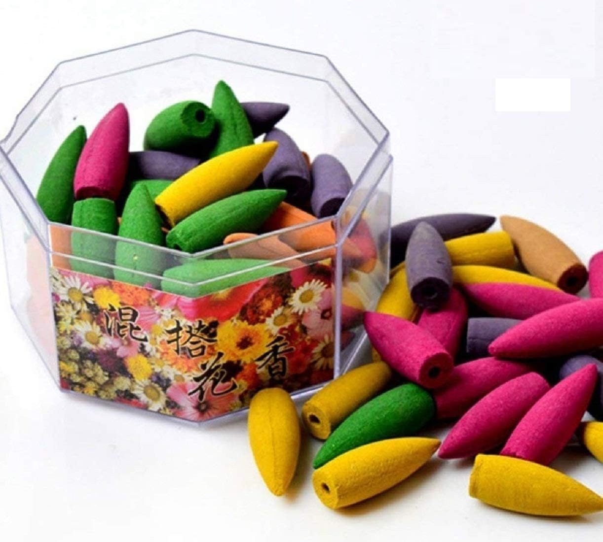 Craftam Big Size, Multi Fragrance Backflow Incense Cones - Pack of 100