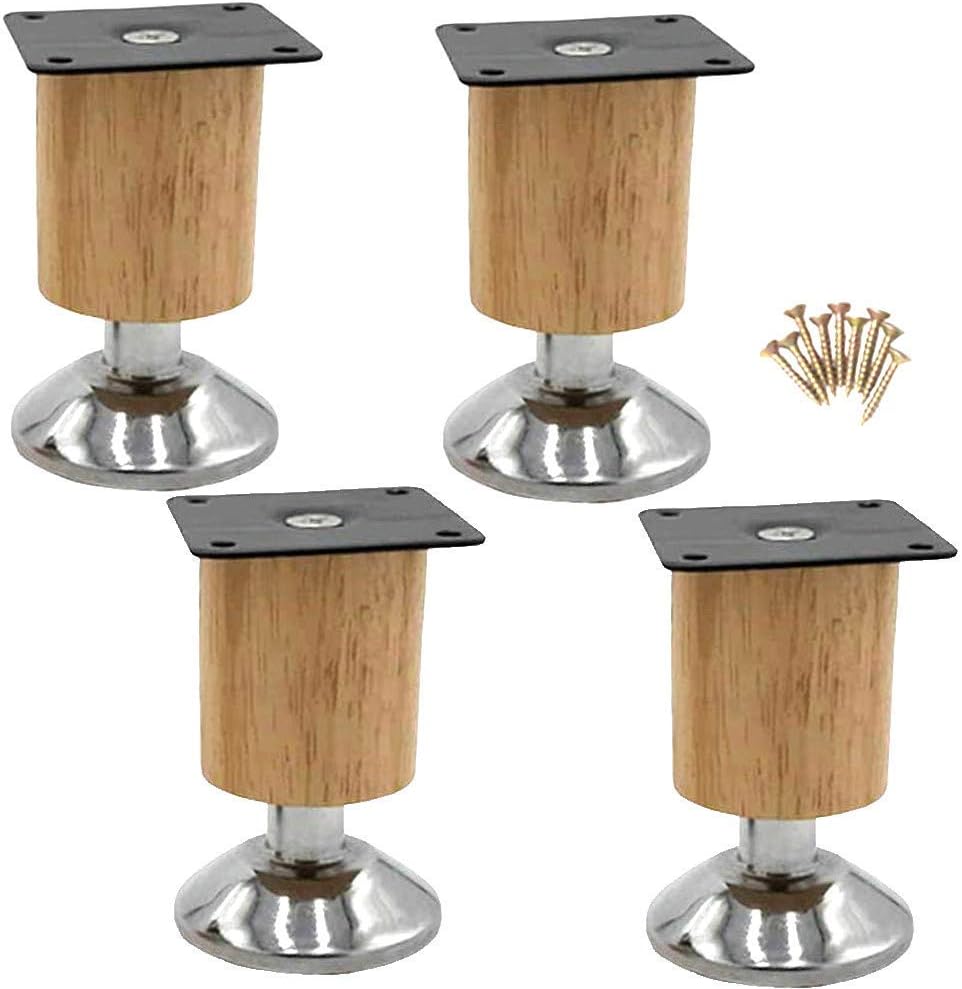 JFFFFWI 4X Solid Wooden Sofa Legs,DIY Furniture Support Leg