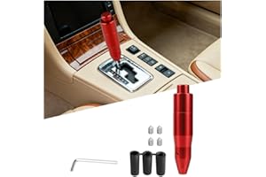 TSUGAMI Car Automatic Shift Lever, 1.37" x 5.7" Aluminum Alloy Vehicle Gear Shifter Handle with M8 M10 M12 Adapter, Modified 
