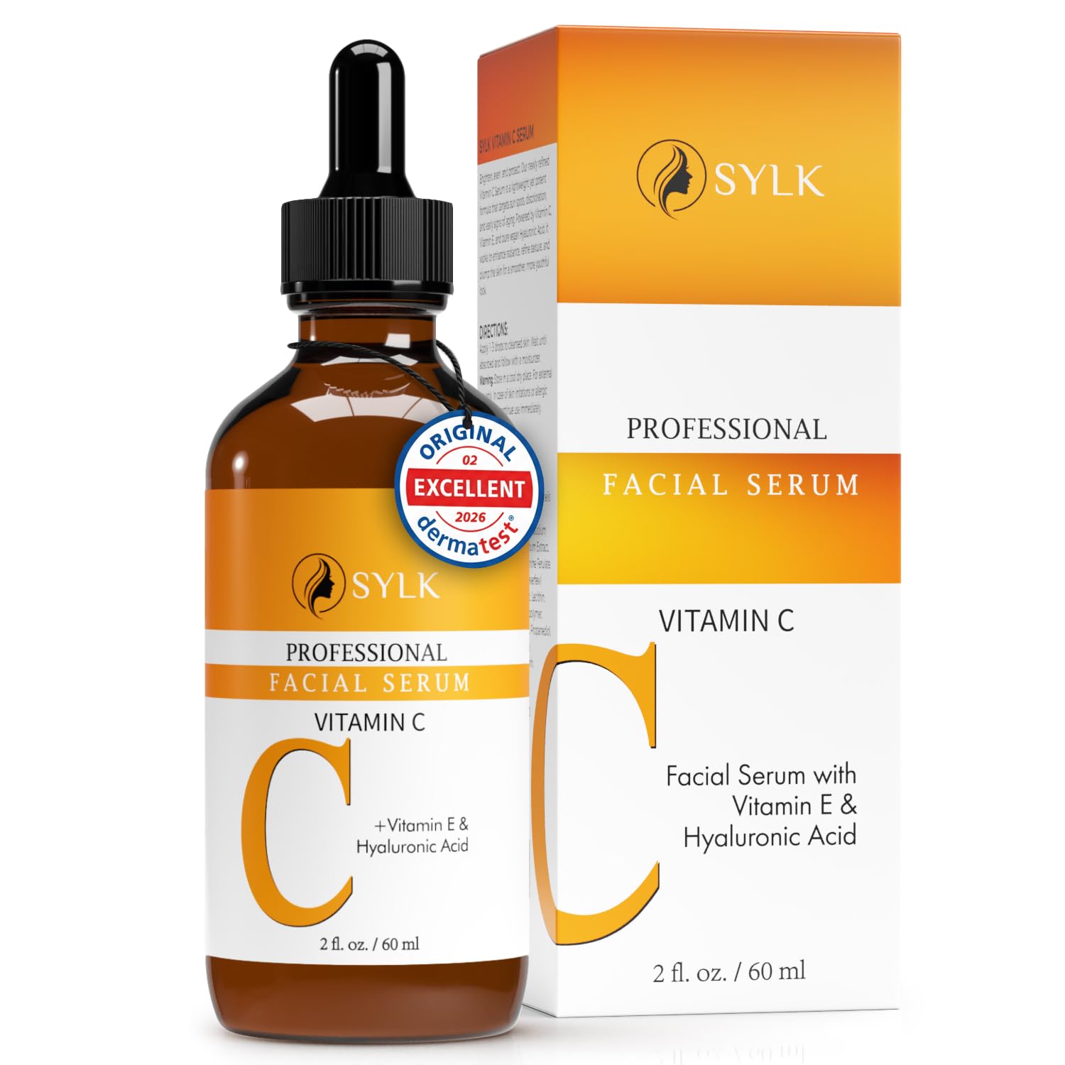 Vitamin C Serum for Face with Hyaluronic Acid and Vitamin E | Microneedling Serum for Derma Roller | Anti Aging and Anti Wrinkle Serum | Brightening Serum | Solution for Acne Scars | 60 ml