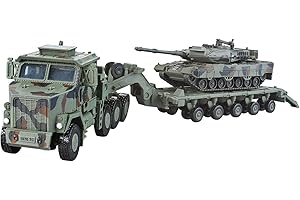 Colaxi Tank Model Kit Miniature 1:72 Scale Keepsake Kids Adults Gift Collectibles Craft DIY Assemble Transport Truck Building