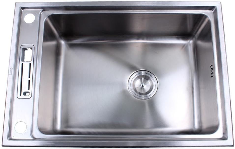 Integral forming Single Slot Kitchen Wire Drawing Stainless Steel Sink basin