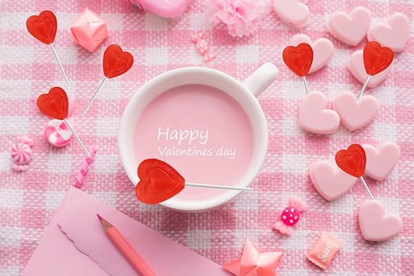 VALENTINES DAY LOLLIPOPS RED DOUBLE HEART SHAPED CHERRY FLAVORED, INDIVIDUALLY WRAPPED (120-PACK)