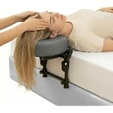 Massage Headrest for Bed, Adjustable Face Cradle with Memory Foam Pillow | Face Down Massage Pillow with Adjustable Height &amp; Angle, Comfortable Head Holder for Home Spa, Salon Facial and Relaxation