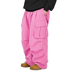 Baggy Cargo Pants Men Wide Casual Parachute Pants