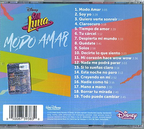 Soy Luna Modo Amar Stagione 3 O S T Soy Luna Modo Amar Stagione 3 Original Soundtrack Amazon Com Music