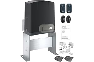 GateNear Up to 1800lb or 40ft Automatic Sliding Gate Opener with 2 Remote Control Complete Kit Powerful Electric Opening Chain Drive Rolling Gate Motor Heavy Duty Slide Gate Opener for Driveway