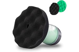 Dexspoeny Flow Tire Shine Applicator, Reusable Car & Truck Tire Dressing Applicator, No-Drip Streak-Free Tire Shine Applicator Pad, Car Detailing Foam Sponge Pad for All Tire Shine & Gels(Black+Green)