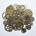 Steampunk Gear Cog, Clock Face, Wheel Skeleton Watch Pendant, Antique Charms by N'joy (5.5 oz/150G, 70PCS-Antique Bronze)