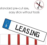 FEPITO 50 Pack Number Plate Sticky Pads Double Sided Foam 20x90mm 2mm view 3