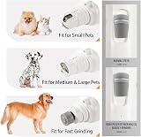 WWVVPET Pet Nail Grinder with LED Light 2 Grinding Heads 2 Speed Quiet view 6