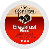 Roast Ridge Single Serve Coffee Pods Compatible with Keurig K-Cup Brewers, Breakfast Blend, 100 Count