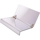 EARTHLITE Adjustable Face Down Mirror - Supports Vitrectomy, Retinal Detachment &amp; Macular Hole Recovery, Silver, Standard,4"L x 8"W