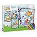 Dimensions 73-91672 Animal Trios Pencil Color by Number Kit, 9'' W x 12'' L, None