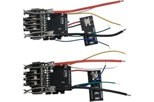 2pcs ABS Plastic Shell with Protection Board for DeWalt-DCB200 20V Power Tool Battery, Replacement PCB Circuit Board Case for