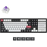 Keychron Q6 HE Wireless Custom Mechanical 100% Full Keyboard, 2.4 GHz/Bluetooth/Wired QMK Rapid Trigger Hot-Swappable Programmable Gateron Double-Rail Magnetic Switches for Mac Windows, Carbon Black